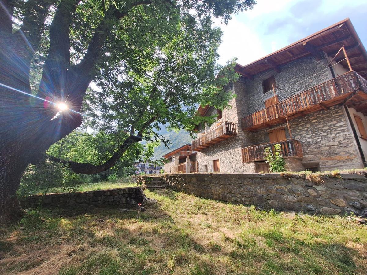 La Casa Del Gigante Frassino Lägenhet Acceglio Exteriör bild